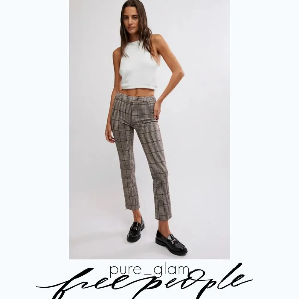 Free People plaid pants